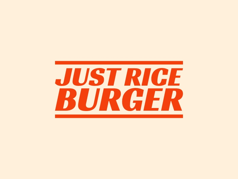 Just Rice BurgerLOGO設(shè)計